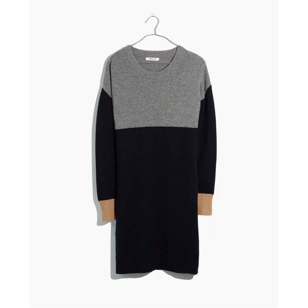 MADEWELL Colorblock Sweater Dress
